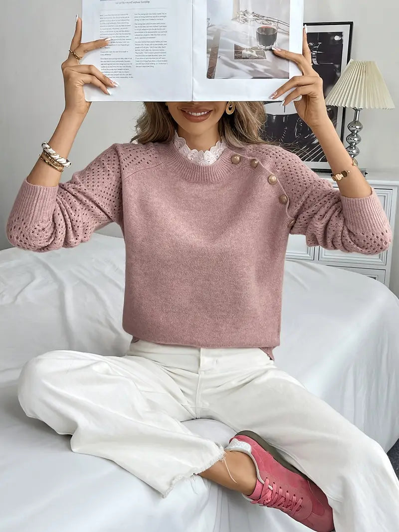 Långärmad Sweater | Tillsammans mot Bröstcancer