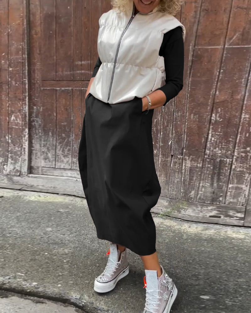 Amabel™ - Elegant Långärmad Klänning