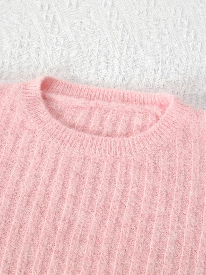 Ribbad Lanternärmad Sweater | Tillsammans mot Bröstcancer