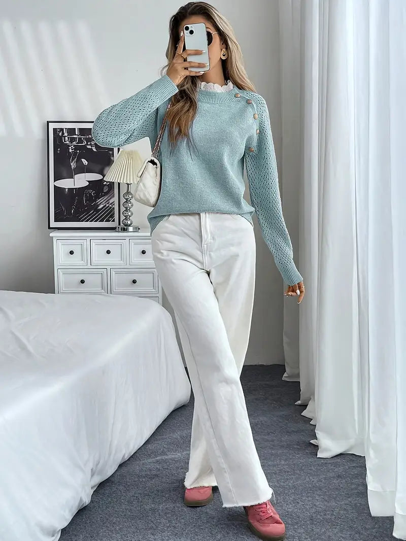 Långärmad Sweater | Tillsammans mot Bröstcancer