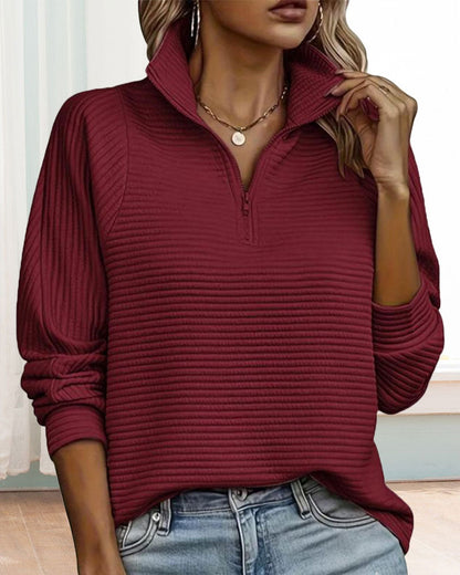 Zenia™ - Enkel Zip-Tröja