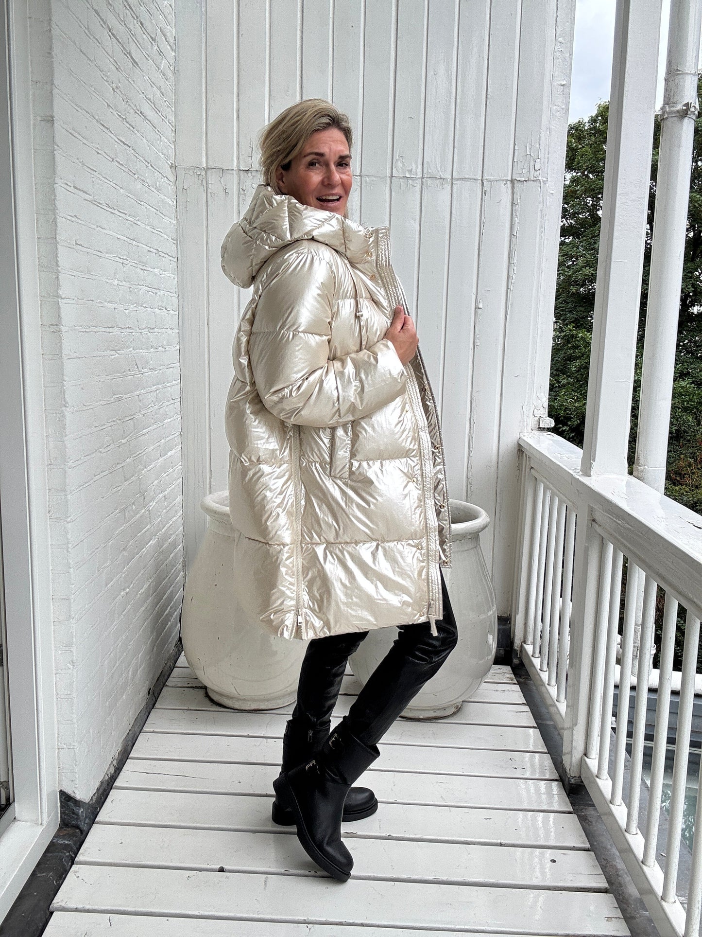 Viole™ - Metallisk Oversize Vinterjacka