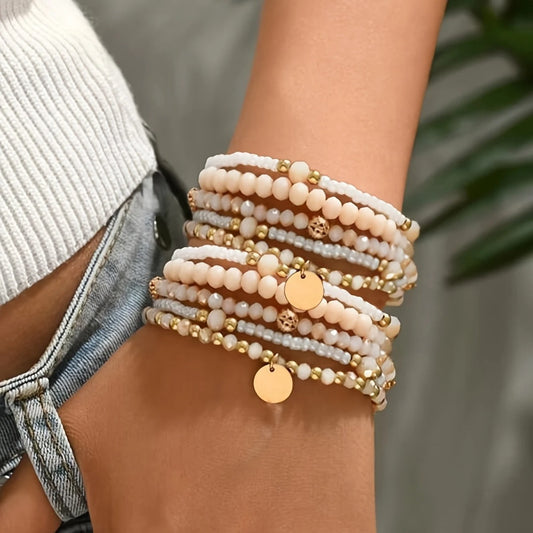 Charmigt Bohemiskt Armbandsset | Tillsammans mot Bröstcancer