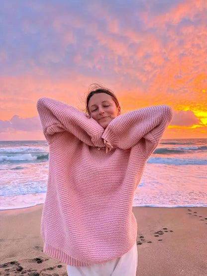 Elegant Rosa Sweater | Tillsammans mot Bröstcancer