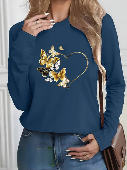 Fjäril Hjärta Sweatshirt | Tillsammans Mot Diabetes