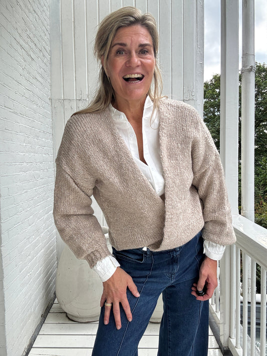 Vicki™ - Omlottstickad Tröja