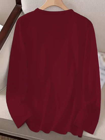 Nolia™ - Avslappnad Smiley Sweatshirt