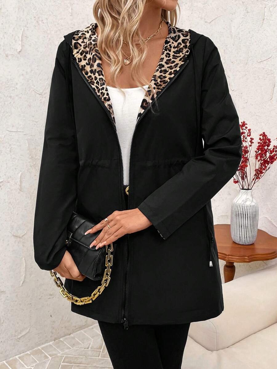 Junia™ - Leopard Vändbar Huvjacka