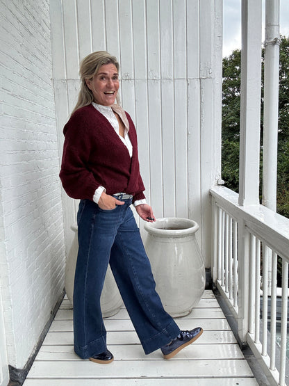 Vicki™ - Omlottstickad Tröja