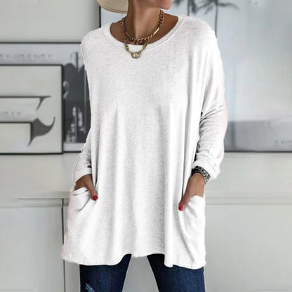 Nydia™ - Avslappnad Långärmad Topp