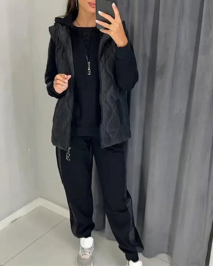Julie™ - Huv Långärmad Jacka Set