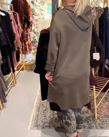 Zenda™ - Huva Löst Sitttande Klänning