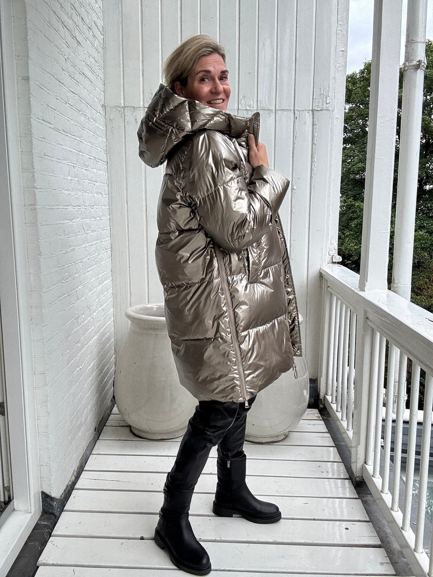 Viole™ - Metallisk Oversize Vinterjacka