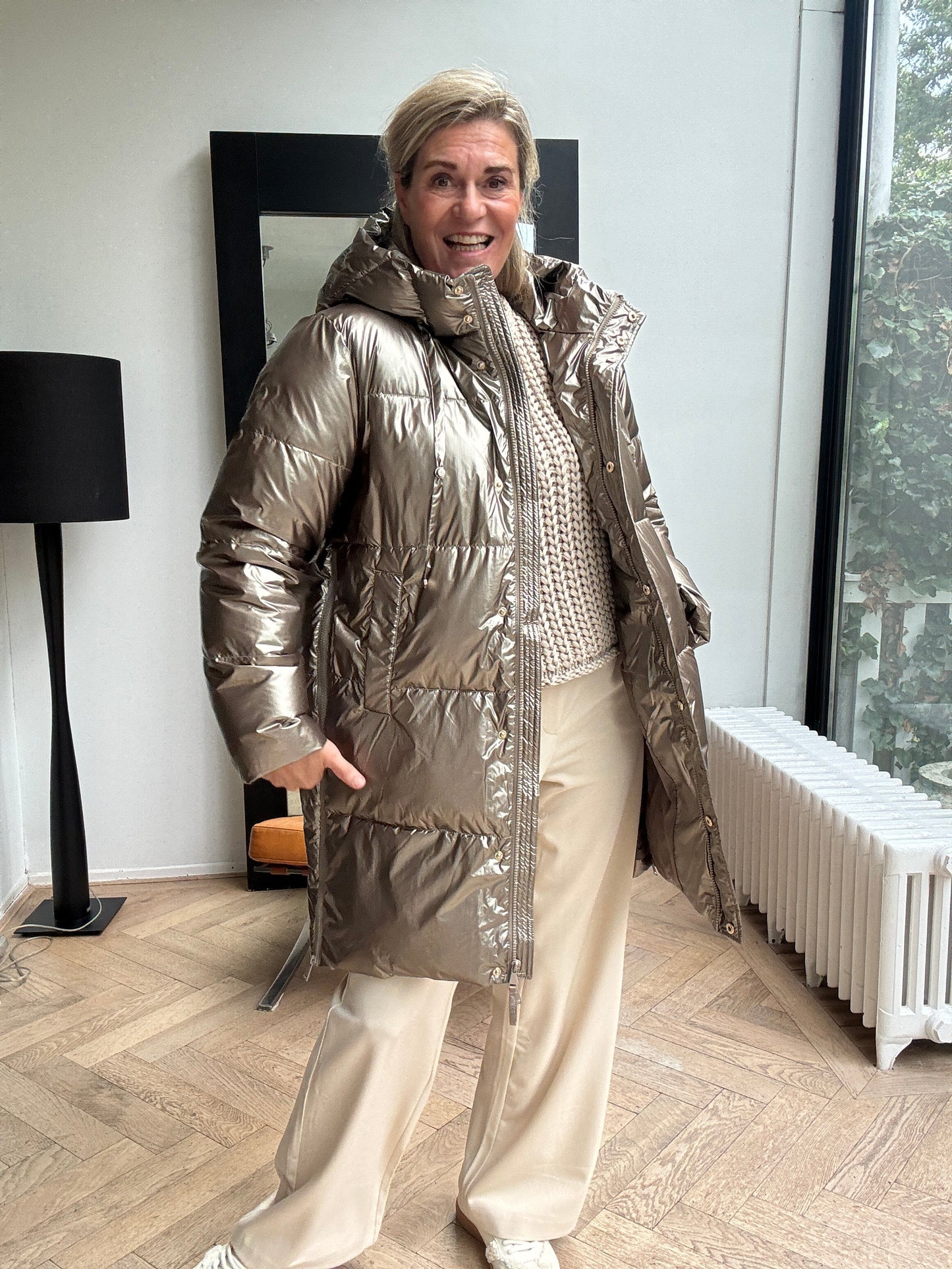 Viole™ - Metallisk Oversize Vinterjacka