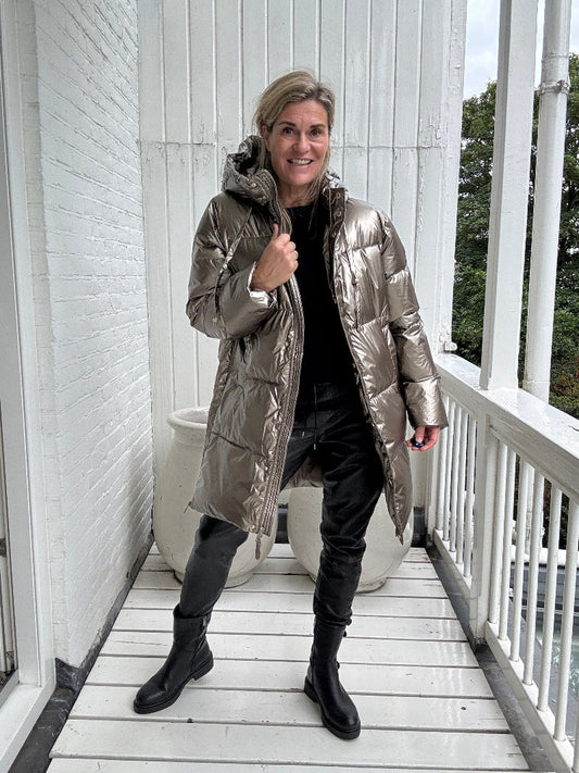 Viole™ - Metallisk Oversize Vinterjacka