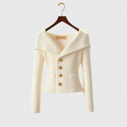 Mirella™ – Elegant Stickad Tröja