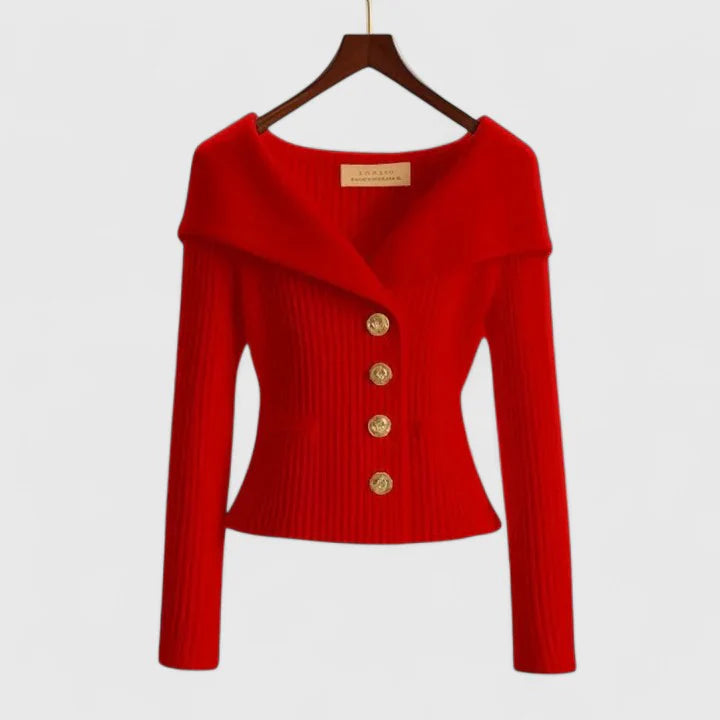Mirella™ – Elegant Stickad Tröja