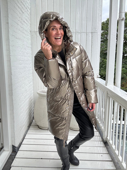 Viole™ - Metallisk Oversize Vinterjacka