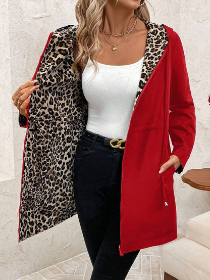 Junia™ - Leopard Vändbar Huvjacka