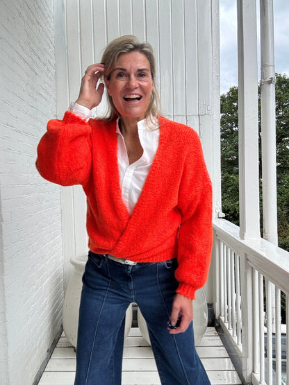 Vicki™ - Omlottstickad Tröja