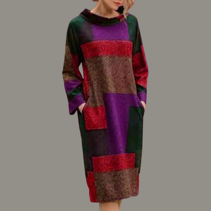 Dahlia™ - Patchwork Retro Klänning
