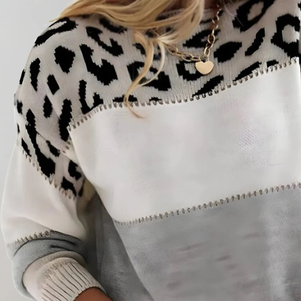 Helena™ – Randig Leopardtröja