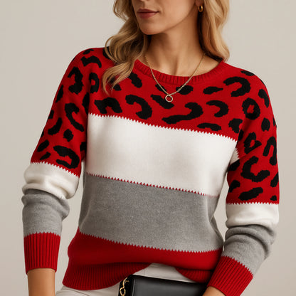 Helena™ – Randig Leopardtröja