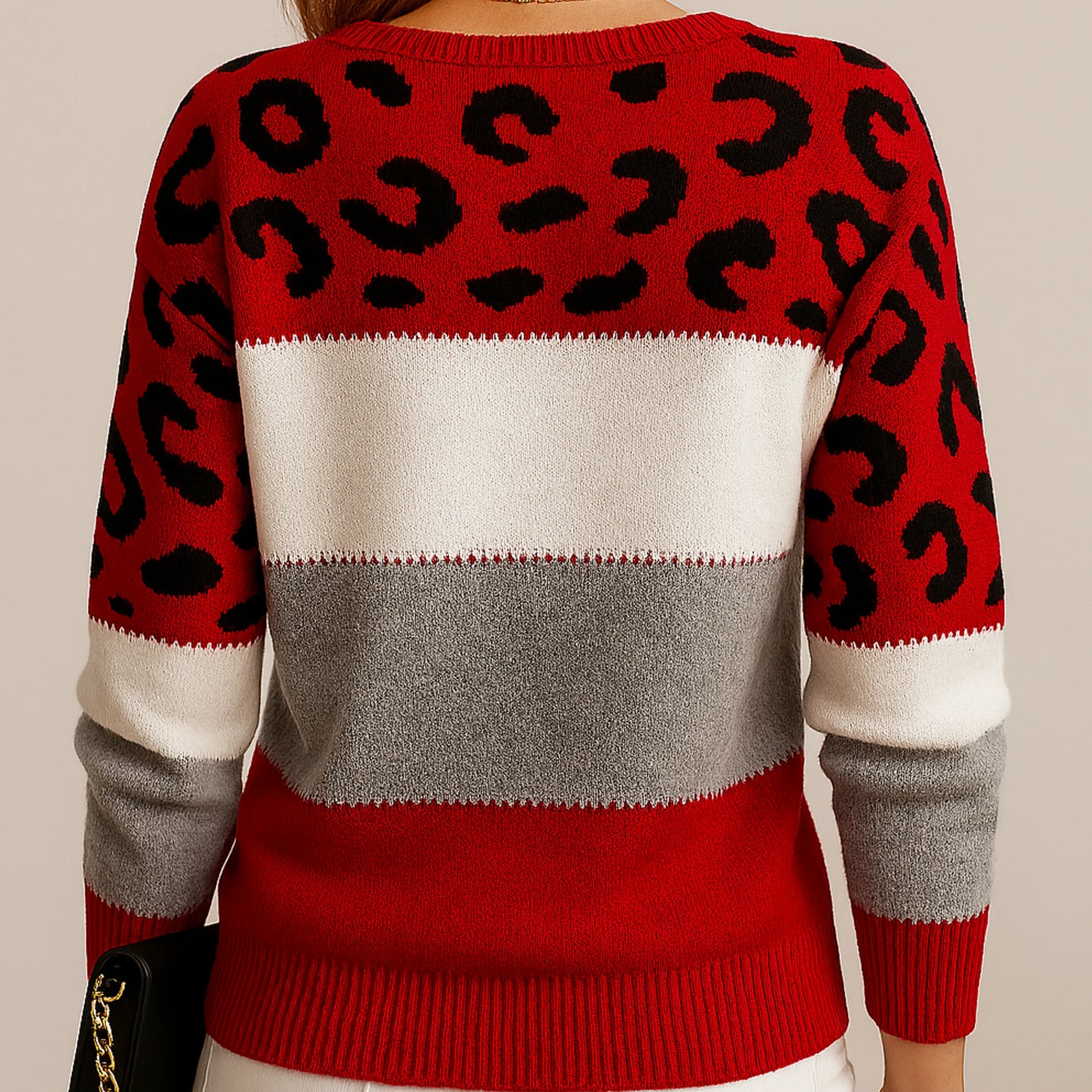 Helena™ – Randig Leopardtröja