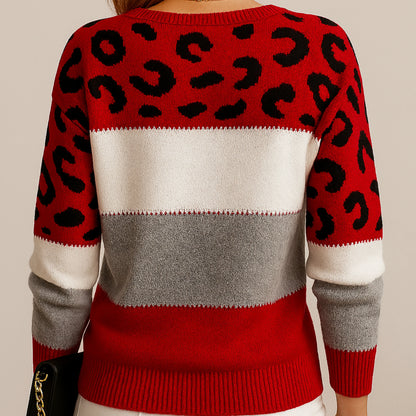 Helena™ – Randig Leopardtröja