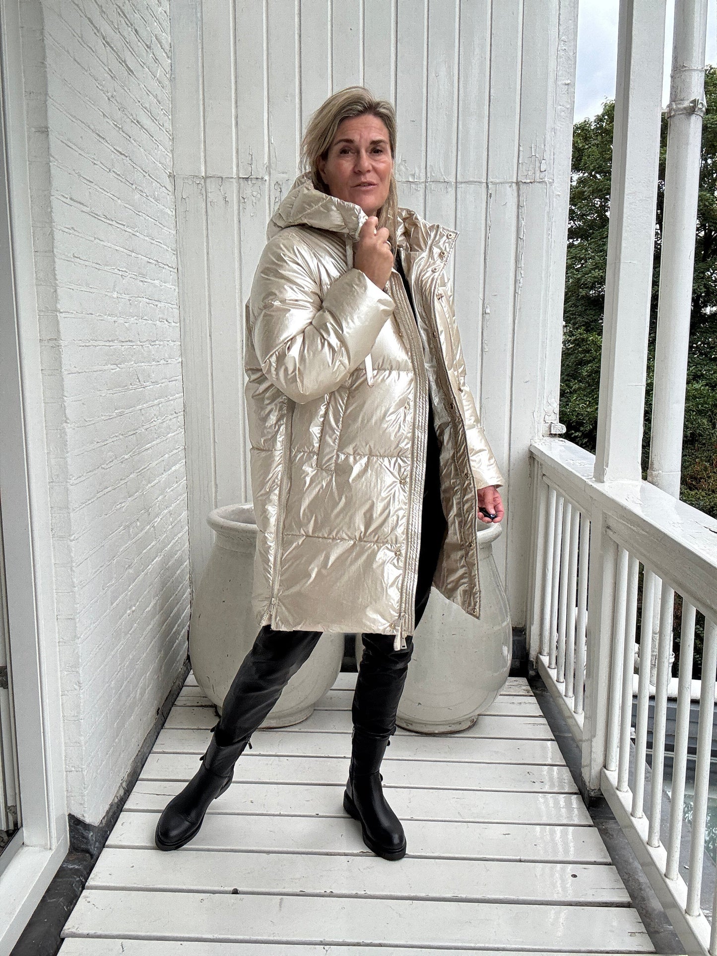 Viole™ - Metallisk Oversize Vinterjacka