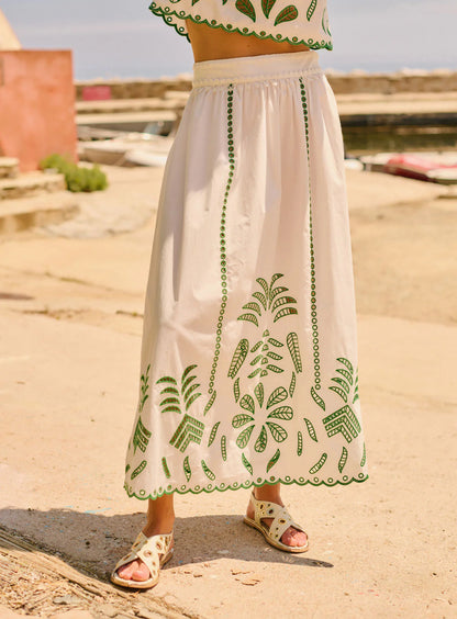 Linnea™ – Broderat Tvådelat Set