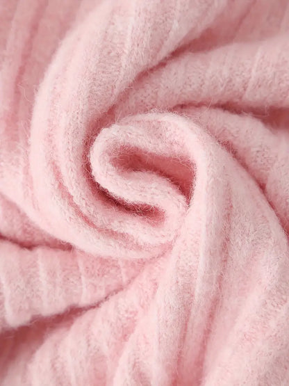 Ribbad Lanternärmad Sweater | Tillsammans mot Bröstcancer