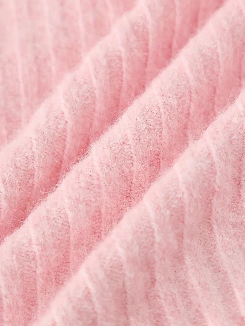 Ribbad Lanternärmad Sweater | Tillsammans mot Bröstcancer