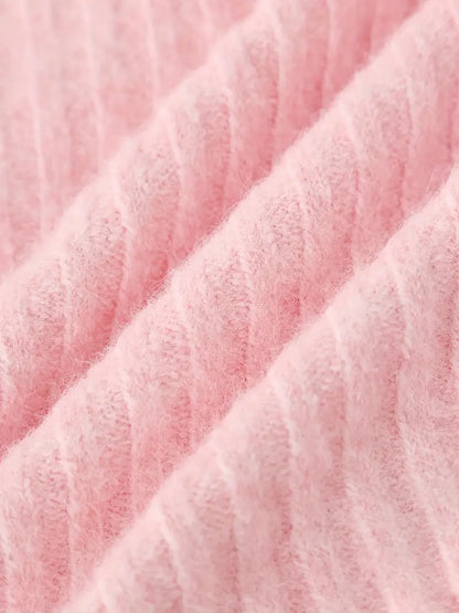 Ribbad Lanternärmad Sweater | Tillsammans mot Bröstcancer