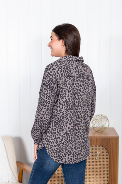 Cecilia™ -Leopardmönstrad Skjorta