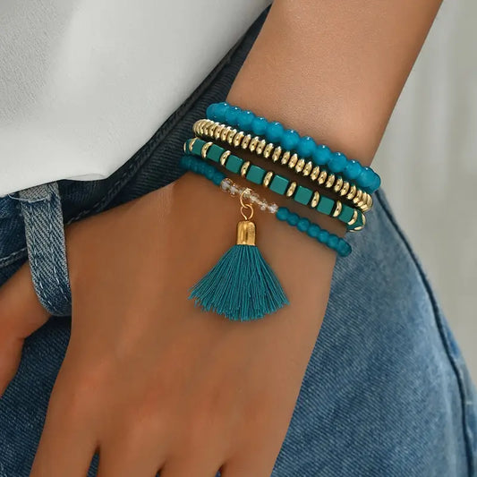Glaspärla Armband Set | Tillsammans Mot Diabetes