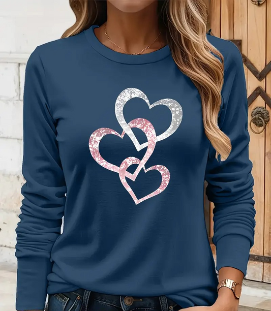 Trebla Hjärta T-shirt | Tillsammans mot Diabetes